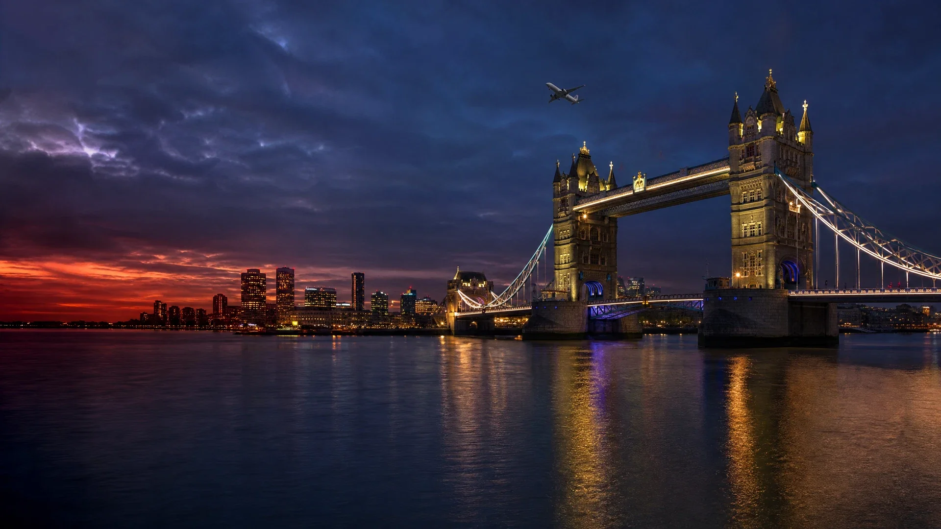 London với máy bay thương mại ở xa
